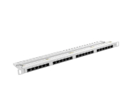 LANBERG Patch Panel 24 Port 0.5U Kat.6 szary PPU6-0024-S - 457363 - zdjęcie 2